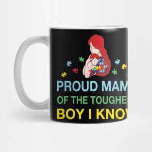 Proud Mama Of The Tougghest Boy I Know Costume Gift Mug